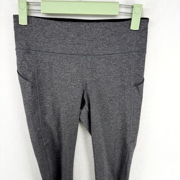 Lululemon Women's Pace‎ Rival Crop Leggings Gray 21' Size 4 - Picture 8 of 12